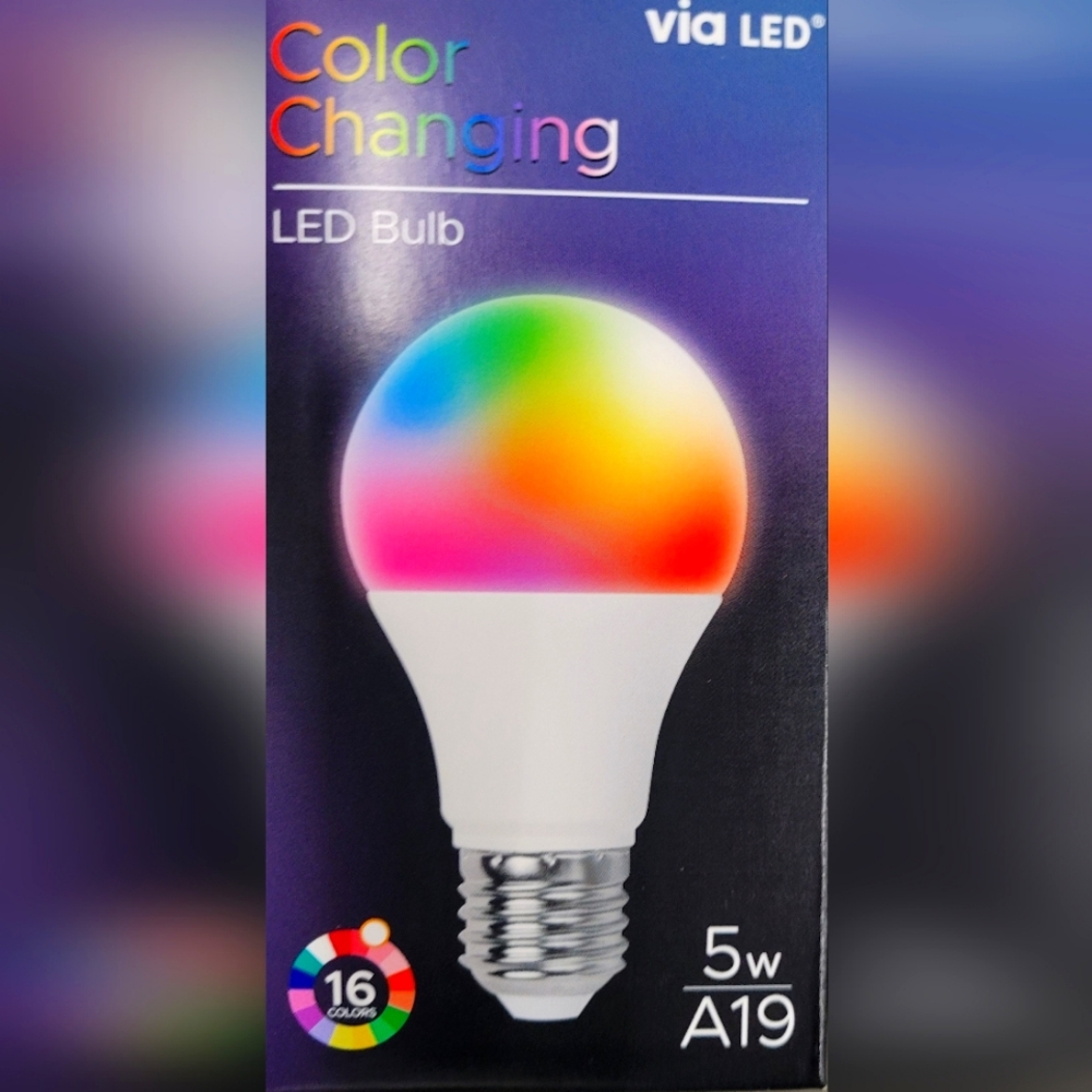 Led multi colored light bulb